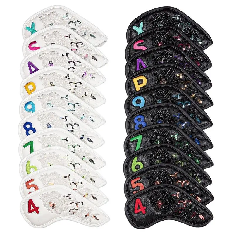 

Iron Covers For Golf Clubs Golf Iron Sleeve Set PU Leather Golf Iron Sleeve Set 10pcs/set Anti-scratch Collision Avoidance