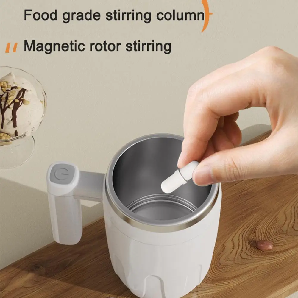 400ml Self Stirring Mug TypeC Rechargeable Auto Magnetic Coffee Mug Automatic Mixing Cup For Milk/Cocoa At Office/Kitchen/Travel