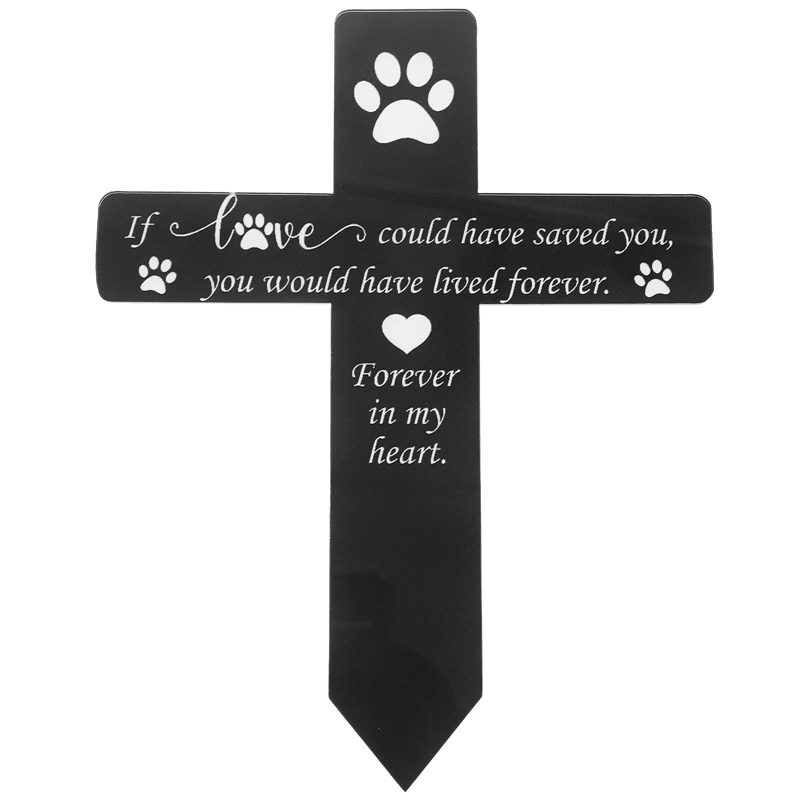 

Grave Marker Dog Plaque Pet Headstone Cemetery Memorial Stake Acrylic Garden Tombstone