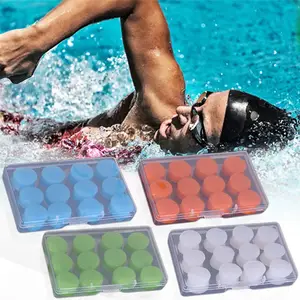 Pinza para la nariz de natación, 10 pares de pinzas para la nariz