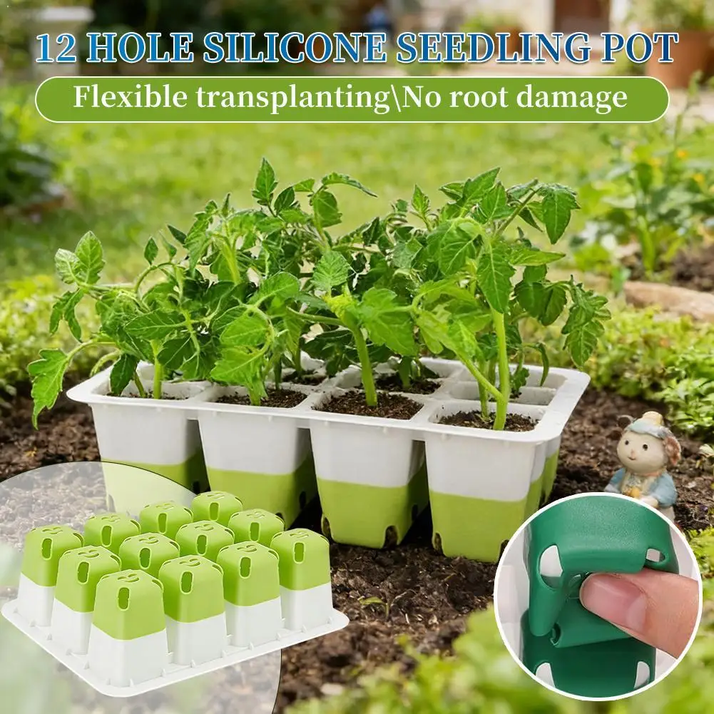 Eco-Friendly Silicone Seedling Starter Trays