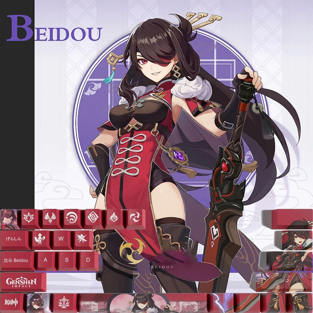 Genshin Impacto Keycaps Set, Kazuha Ganyu, 29