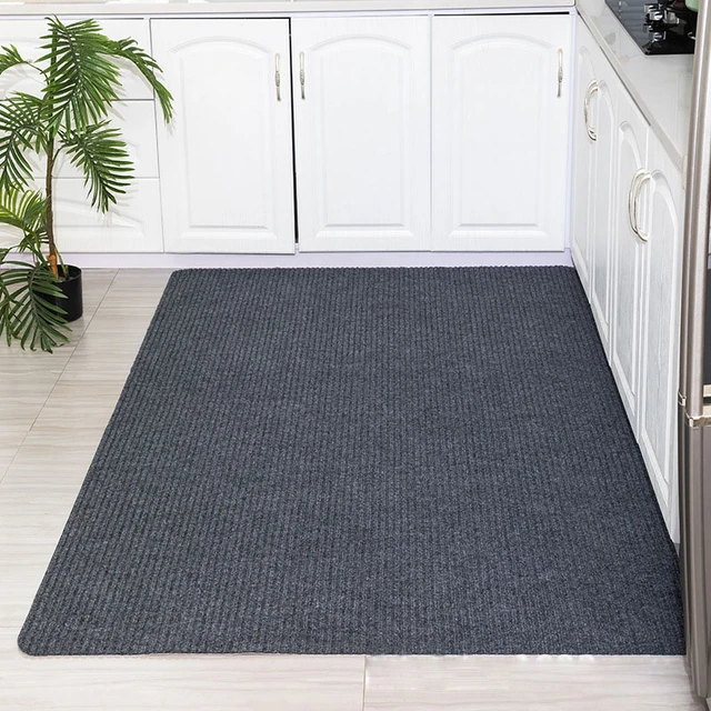 Large Thin Carpet for Mall Door Entrance Doormat Outdoor Indoor Floor Mat  Non Slip Living Room Rugs Grey Kitchen Mat Can Be Cut - AliExpress