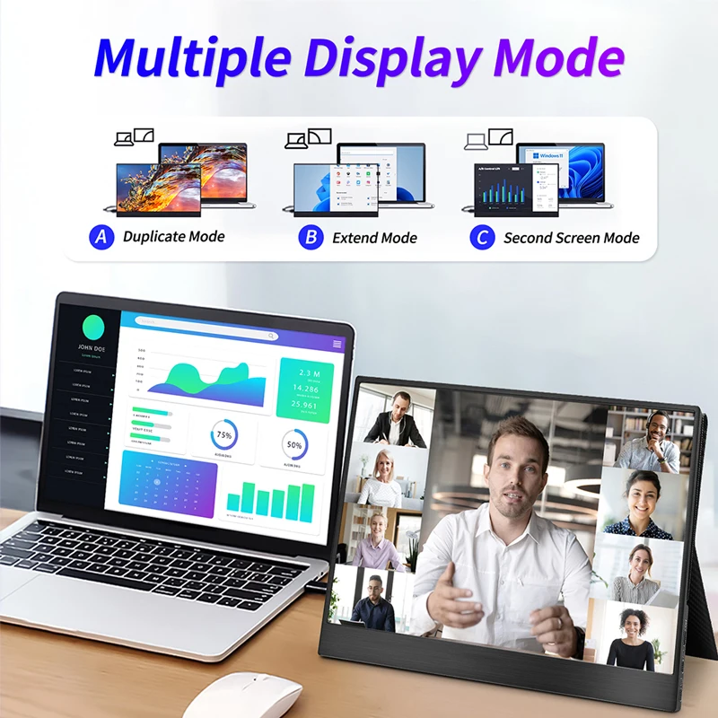 ޴  ġ ADS-IPS  Ȯ ũ ǻ ܺ ÷ , Ʈ ġ CŸ HDMI, 15.6 ġ