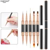Double ended Nail Art Painting 5/7/9/11/15/20mm Nail Liner Brush Drawing Flower Striping Manicure Tools 6