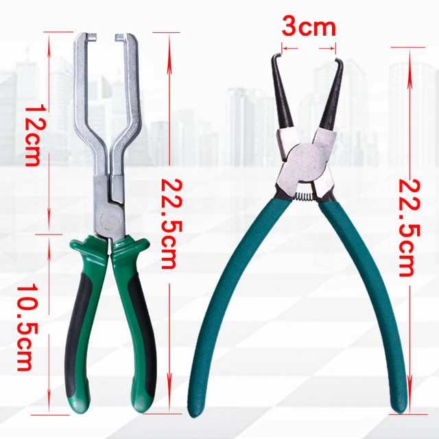 Pinze speciali per tubi della benzina Pinze per giunti Pinza per filtro Connettore per tubi dell'olio Pinze per rimozione rapida Strumento di riparazione per fascette per tubi dell'urea 5