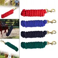 Horse Lead Rope Horse Leash Rope Cord Heavy Duty Rein for Training & Walking Lunge Line with Bolt Snap Clip Horse Training Leash 1