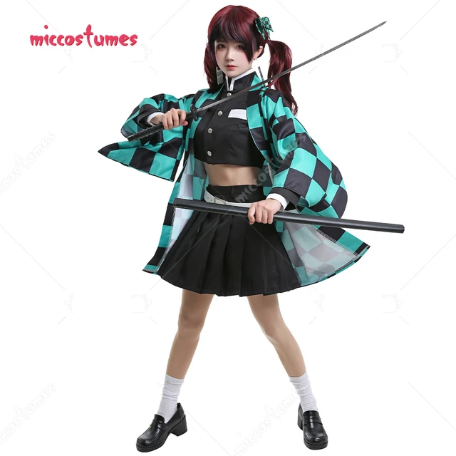 miccostumes Womens Girls Kimono Cosplay Costume with Bamboo