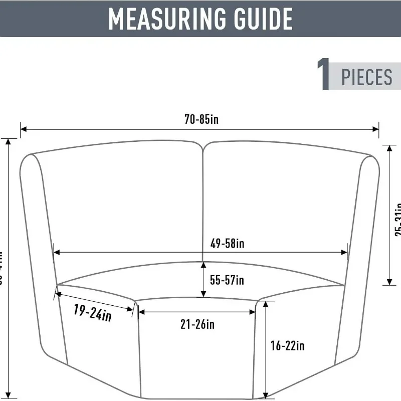 Corner Sofa Cover Stretch Corner Couch Cover Furniture Protector for Living Room L Shape Slipcover Couch Additional Seat 3