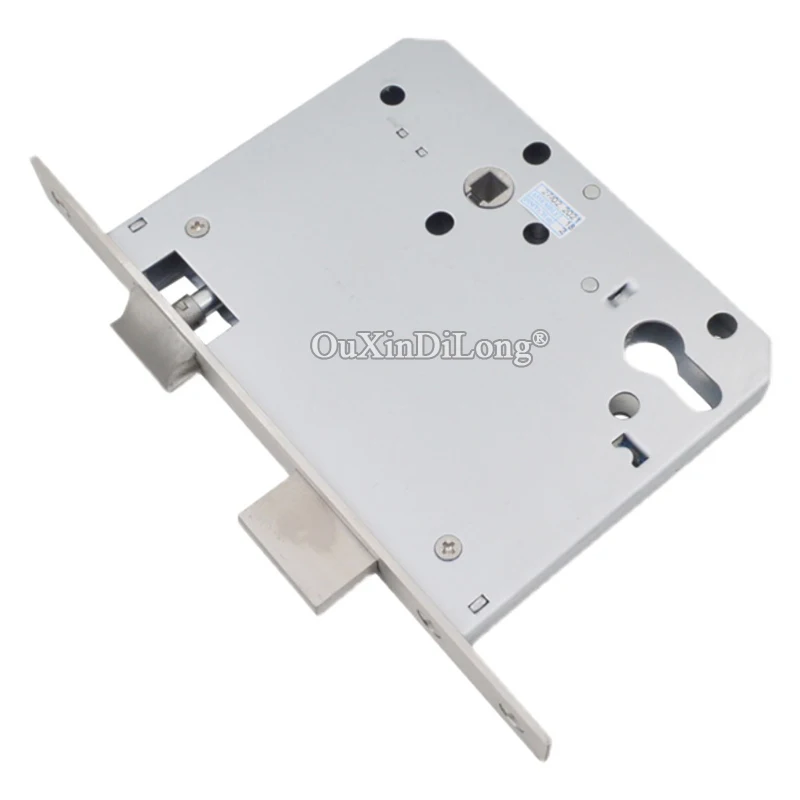 1PCS Large 100X72/72X100 Stainless Steel European Mortise Door Lock body Double Tongue Door Lockbody Lock Repair Parts