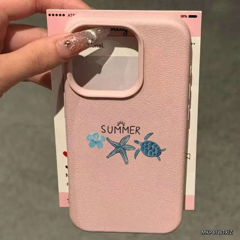 Floral Starfish & Sea Turtle Soft Phone Case Cover
