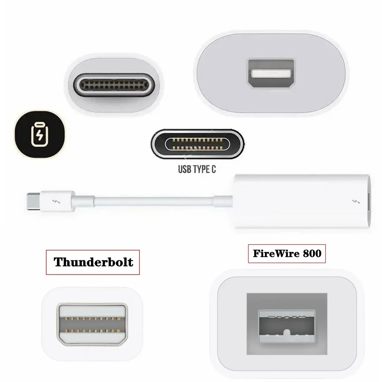Thunderbolt 2 3 To FireWire 800 Adapter Thunderbolt To RJ45