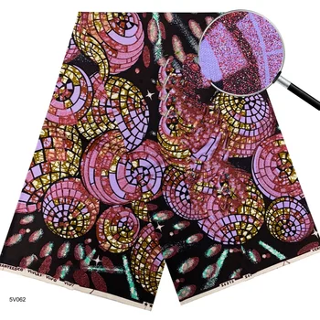 2026 New Style Nigeria Golden- Wax Print Fabric - High Quality African Wax Print Fabric for Patchwork, Clothing & DIY" T1 1