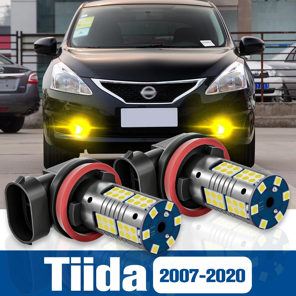 

2pcs LED Fog Light Blub Lamp Accessories Canbus For Nissan Tiida C11 C12 C13 2007-2020 2009 2010 2011 2012 2013 2014 2015 2016