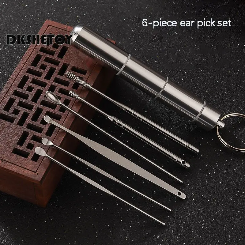 6pcs Ear Wax Cleaner Earwax Removal Tools Pick Digging Artifact Earpick Cleaning Ears Remover Ear Wax Cleaning tool kits 3