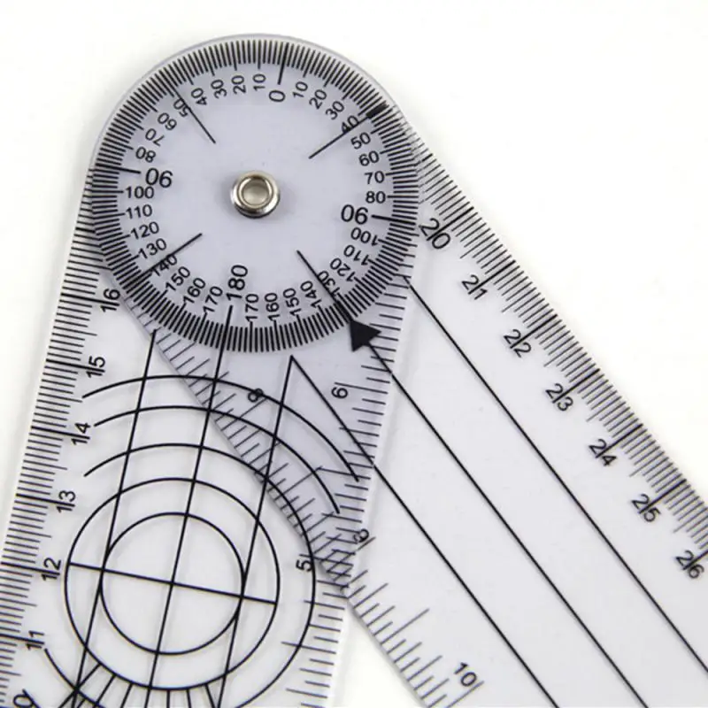 0-140mm 360 Degree Goniometer Angle Medical Spinal Angle Ruler Inclinometer Ruler Protractor finder Measuring Tool