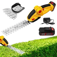 2 IN 1 Cordless Electric Hedge Trimmer 20000RPM Rechargeable Handheld Household Shrub Weeding Pruning Mower Garden Tools 1