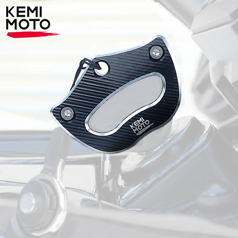 On-road KEMIMOTO CNC Aluminum Key Holder w/ Lanyard Black for Can-Am Spyder RS RTS RT ST STS ST F3 2014-2022