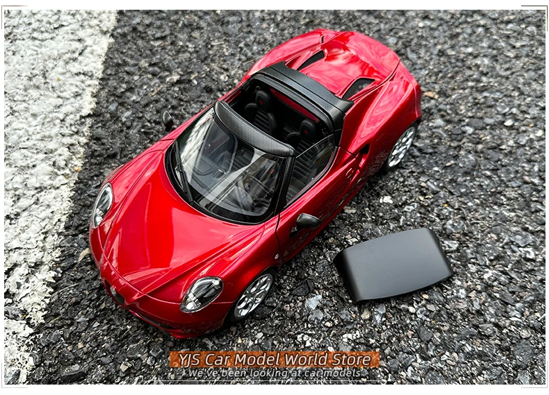 70142: AUTOART AA 1:18 Alfa Romeo 4c Sports car model Alloy Collection gift display for friends and family 
