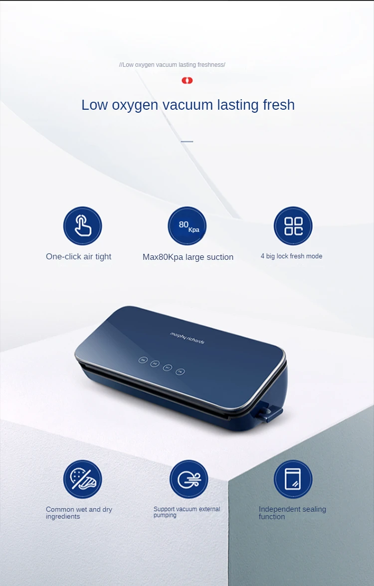 Description Picture 4 of itemSealer Small Household Food Packaging Machine Vacuum Compressor Preservation Mini Seal home appliance