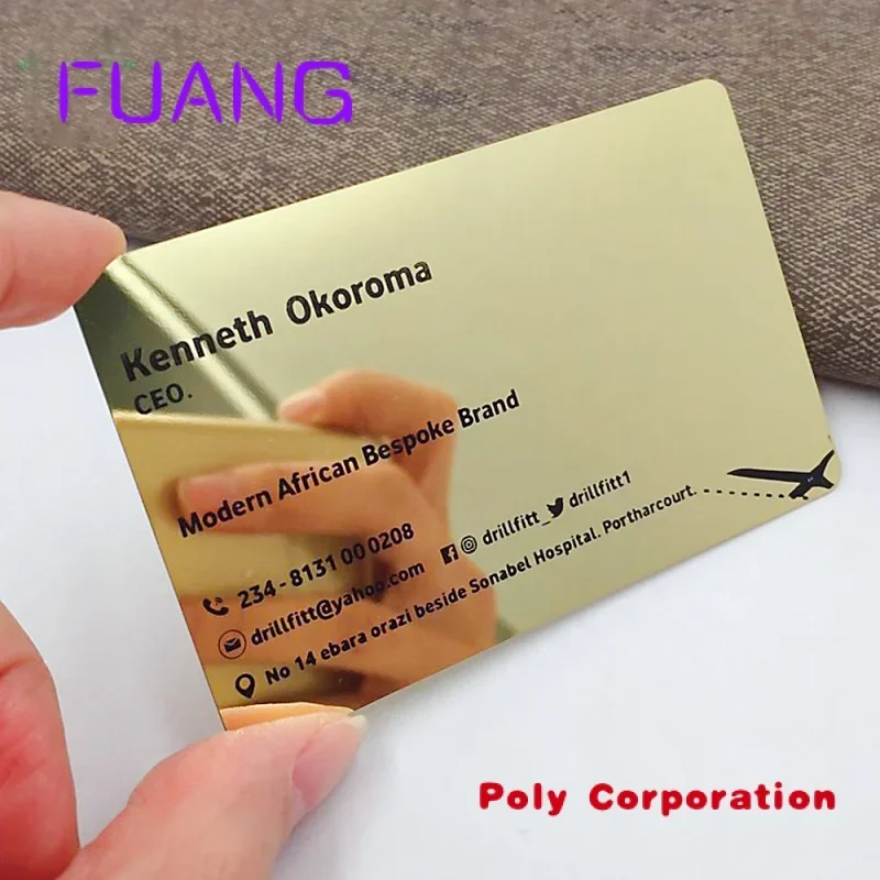 

Custom Hot selling excellent quality business card aluminum business card printing Metal business card