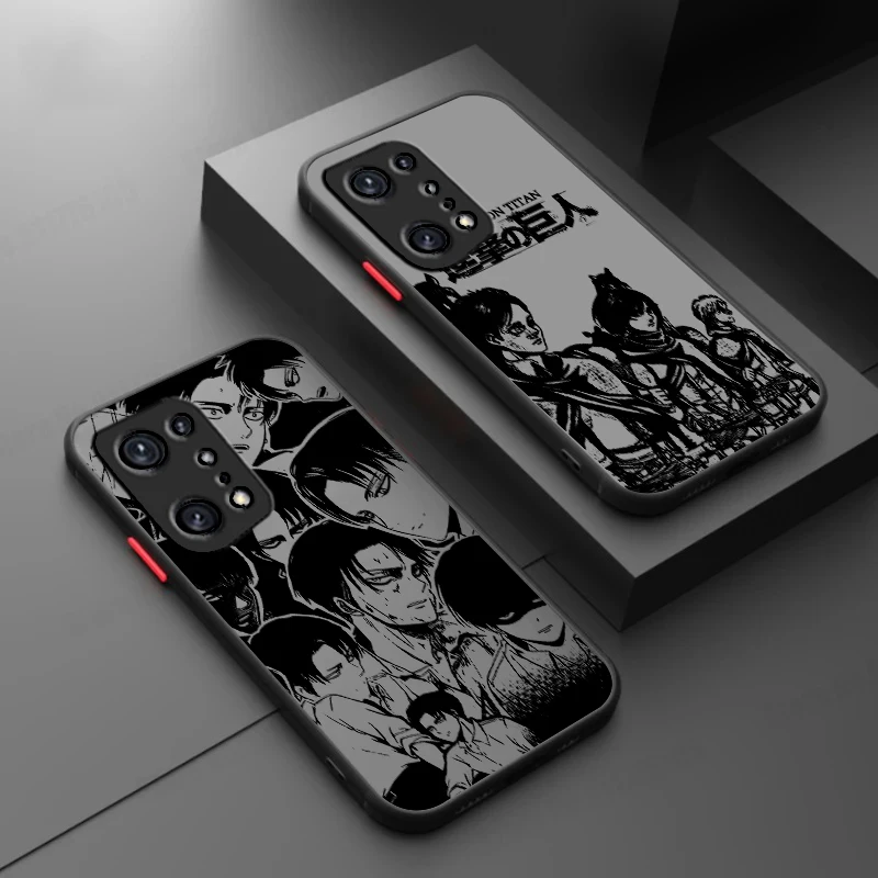 Attack On Titan Anime Per Oppo Find F21 X5 Pro X3 Pro Lite Pro Neo 4G 5G Custodia Per Telefono Traslucida Smerigliata
