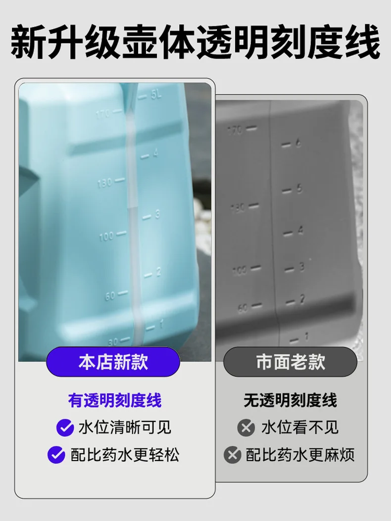 Description Picture 2 of item8L Watering Can With Spray Gun Automatic Garden Plant Mister Shoulder Style Electric Sprayer USB Rechargeable Irrigation Tool