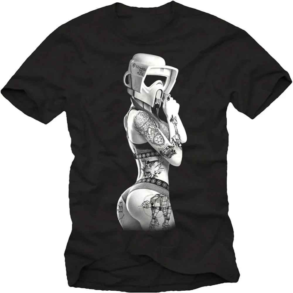 

Men Clothing Camiseta Vintage Tattoo Star Hombre - Storm Tropper Mujer - Accesorios Frikis Originales Man Vintage Gift Tops