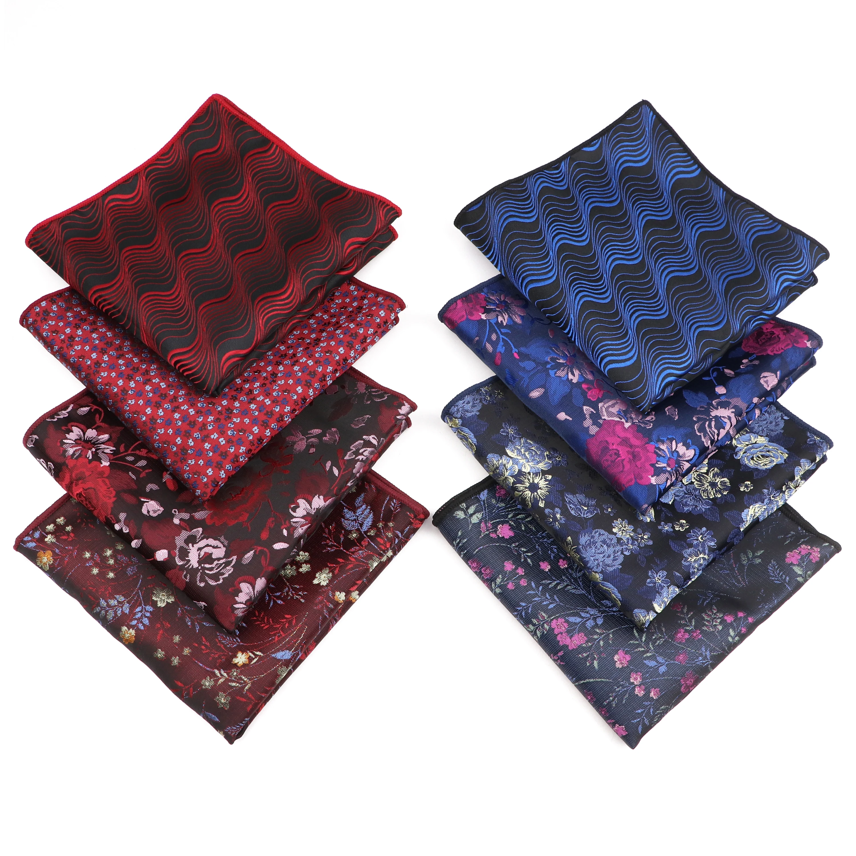 100% pura seta tasca fazzoletto quadrato per uomo festa nuziale smoking quadrato, rosa, Medium