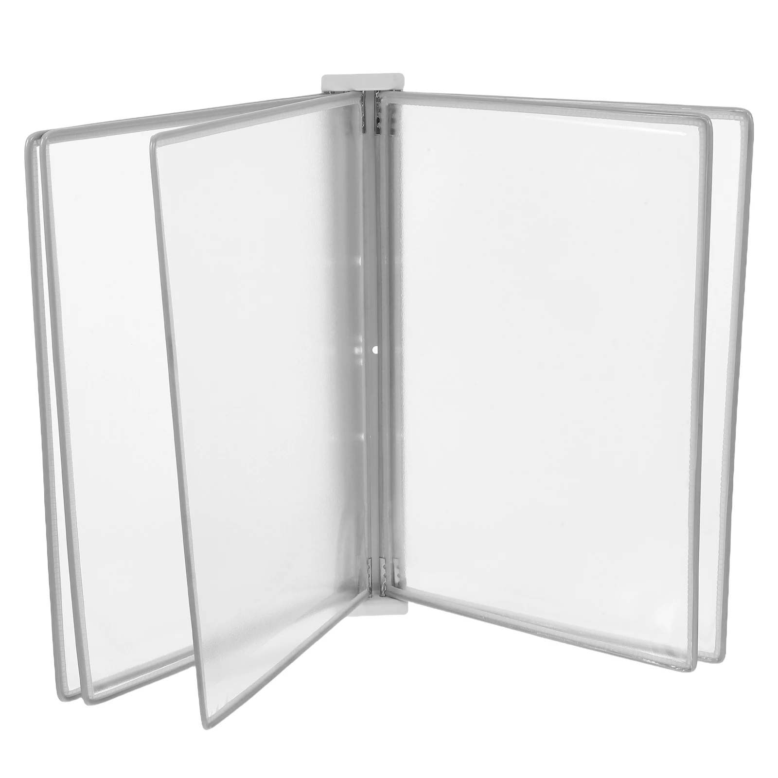 File Organizer 5 Page Flip Document Holder  4 Wall Mounted Wall Files Display Rack For Office Classroom And Public Spaces
