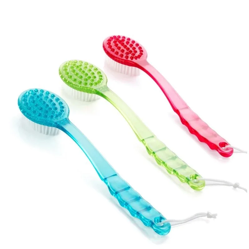 1pc Back Body Bath Shower Cleaning Brushes Bath Brush Long Handle Exfoliating Scrub Skin Massager Exfoliation Bathroom Brush 5