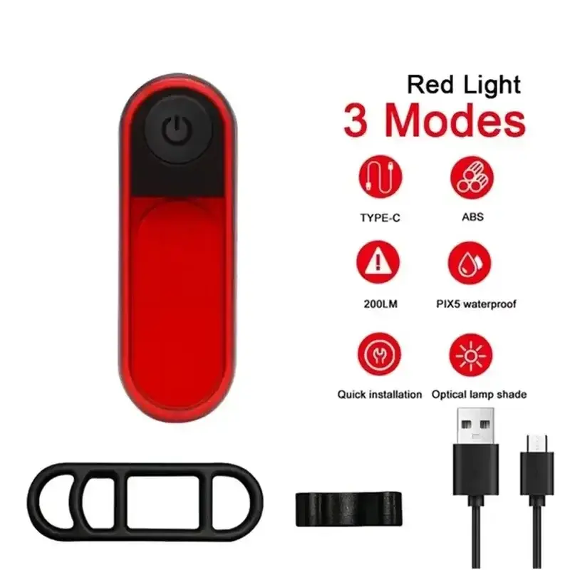 BUCKLOS Bike Light COB Front Rear Bicycle Lights LED Rechargeable Mountain Road Bicycle Lamp MTB Tail Light Cycling Flashlight - Image 14
