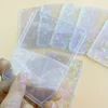 10PCS Card Holders Photo Beautiful Sheath Colorful Laser Transparent Plastic Card Holder Pop Star Photo Case 5