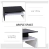 Modern Gloss Lacquer Coffee Table, Black/White 6