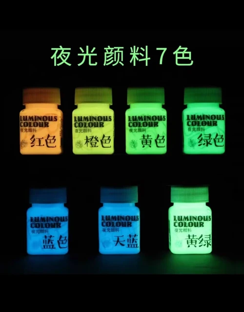 13 Colors Acrylic Paint Glow in the Dark gold Glowing paint Luminous  Pigment Fluorescent Powder painting for Nail Art supplies - AliExpress