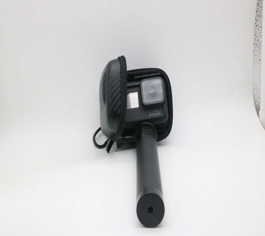 Étui de protection GoPro en PU avec double fermeture éclair