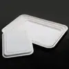 Rectangular Shape Serving Tray Stackable Tea Tray Wear-resistant Non-slip Food Serving Trays White Plastic Tray For Kitchen 2