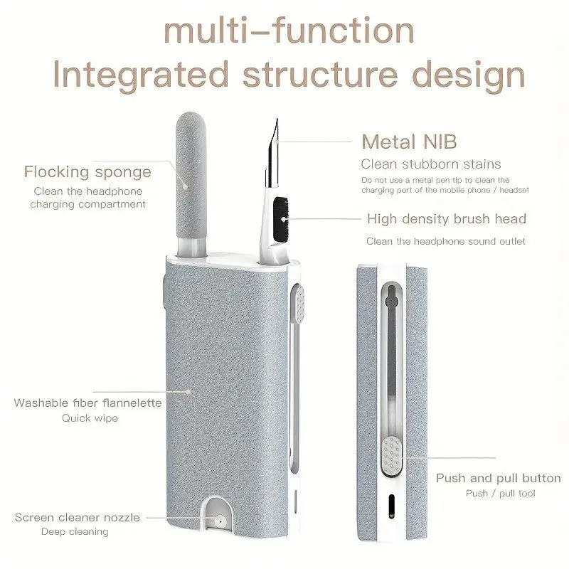 Cleaning Kit 1set Multifunctional Mobile Phone Earphone Camera Phone Laptop TV Screen Cleaning Brush Pen Tool