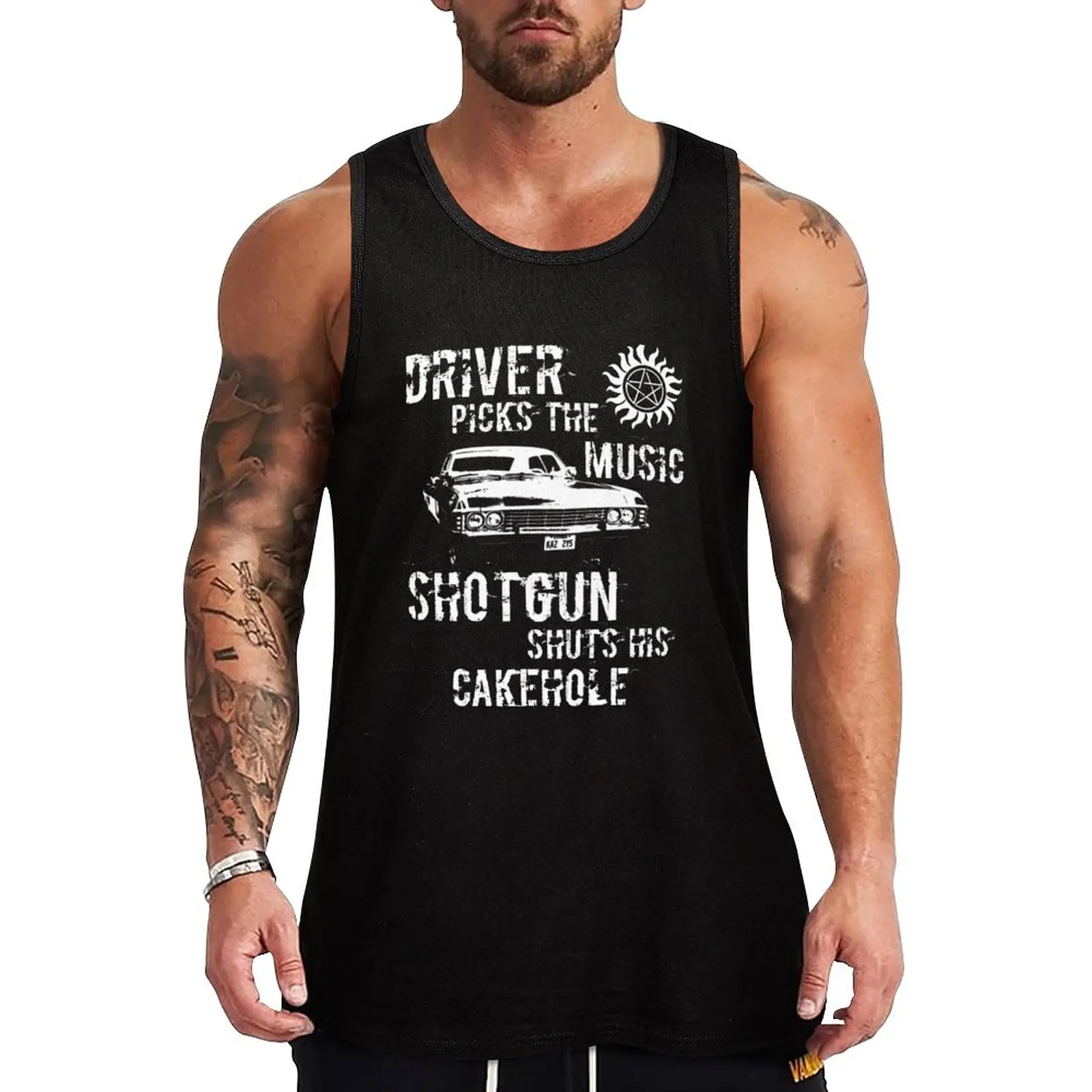 

New Driver Picks the Music Tank Top Men gym sportswear gym accessories man basketball