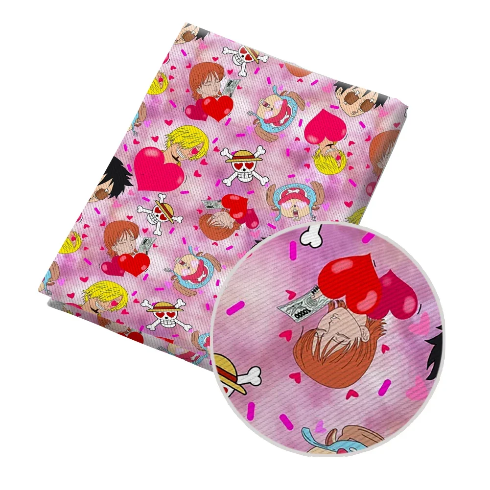 Fabric Twill Anime One Piece Pattern for Patchwork