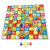 1Set Snake Ladder Educational Kids Children Toys Interesting Board Game Set Portable Flying Chess Board Family Board Game 4