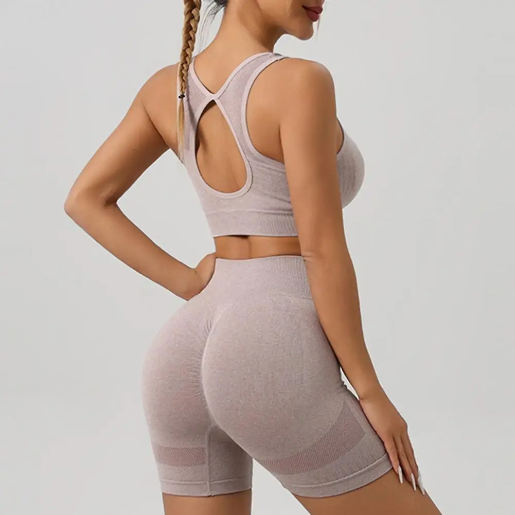 Yoga Set Sports Set Gym Workout Set Sportswear Set Fitness Set Sports Bra Set Yoga Pants Set Yoga Bra Shorts Set Breathable Yoga Bra Shorts Outfit Exercise Set For Women High Waist Leggings with Sports for Fitness
