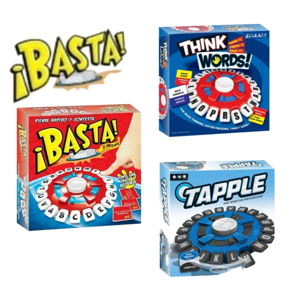 Basta Spanish Word Game Version Think Tapple Board Game Fast-paced Family Gathering Letter Toys Lengua espa&ntilde;ola Juegos De Mesas