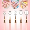 Nail Brush Set Professional Nail Supplies For Acrylic UV Gel Drawing Dotting Manicure Nail Art Design Tools Makeup Accessories 4
