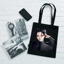 Shopping Bags Demon Slayer's Blade Tote Bag Customizable Woman Shopper Thanks Teacher Gift Designer Handbags Anime Canvas Women