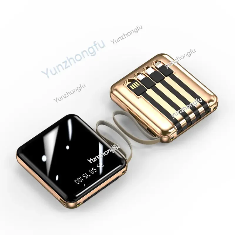 

Новый мини поставляется с четырехпроводным внешним аккумулятором 20000 мА, мобильный источник питания большой емкости