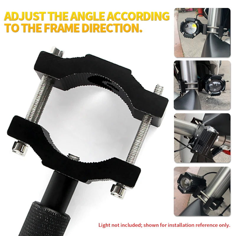 Adjustable Motorbike Headlight Holder & Spotlight Mount Bracket Accessories