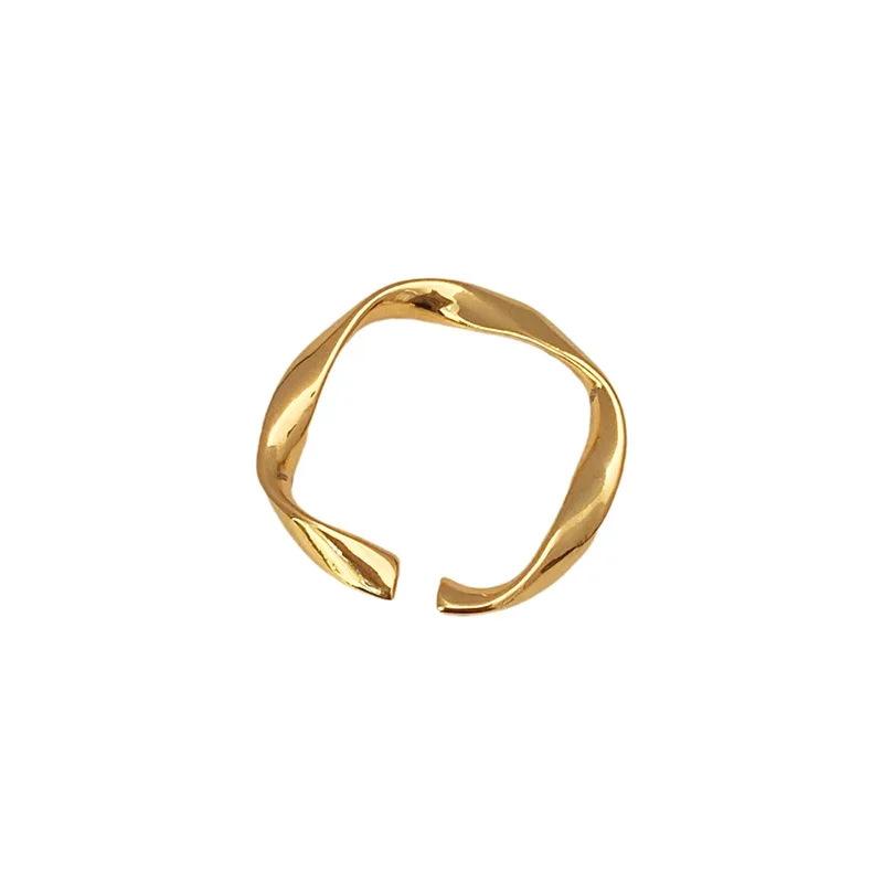 Anelli Geometrici Distorti Color Argento per Donne, Gioielli Minimalisti alla Moda, Accessori di Personalità - immagine 4