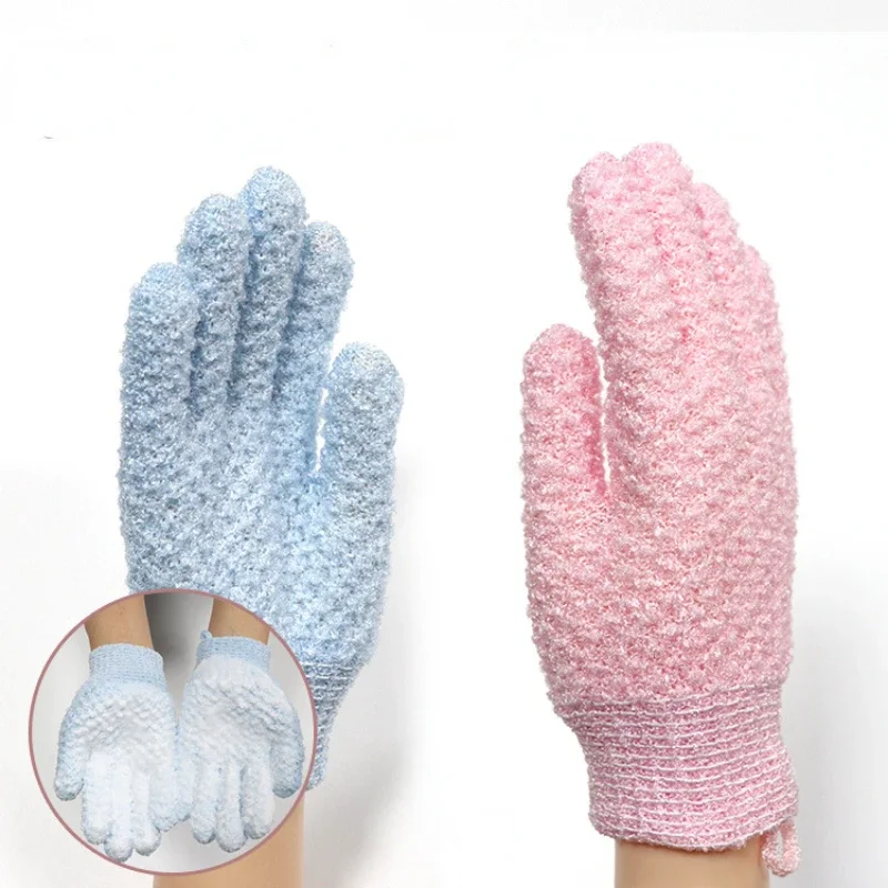 Peeling Exfoliating Mitt Glove For Shower Scrub Gloves Resistance Body Massage Sponge Wash Skin Moisturizing SPA Bath Glove images - 6