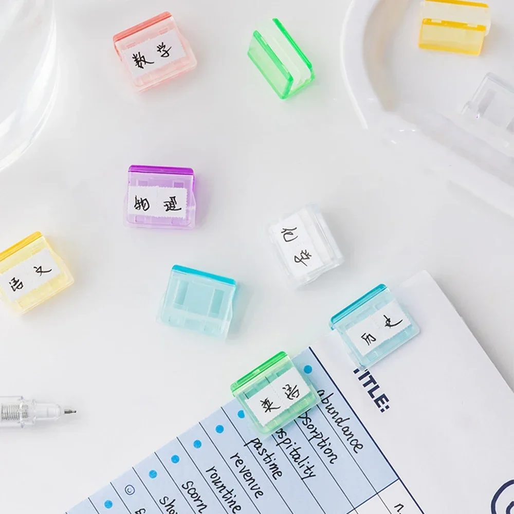 1/20Pcs Staples Paperclip Mini Candy Color Paper Clip Office School Transparent Documents Bookmarks File Index Page Holder Clamp paper clips